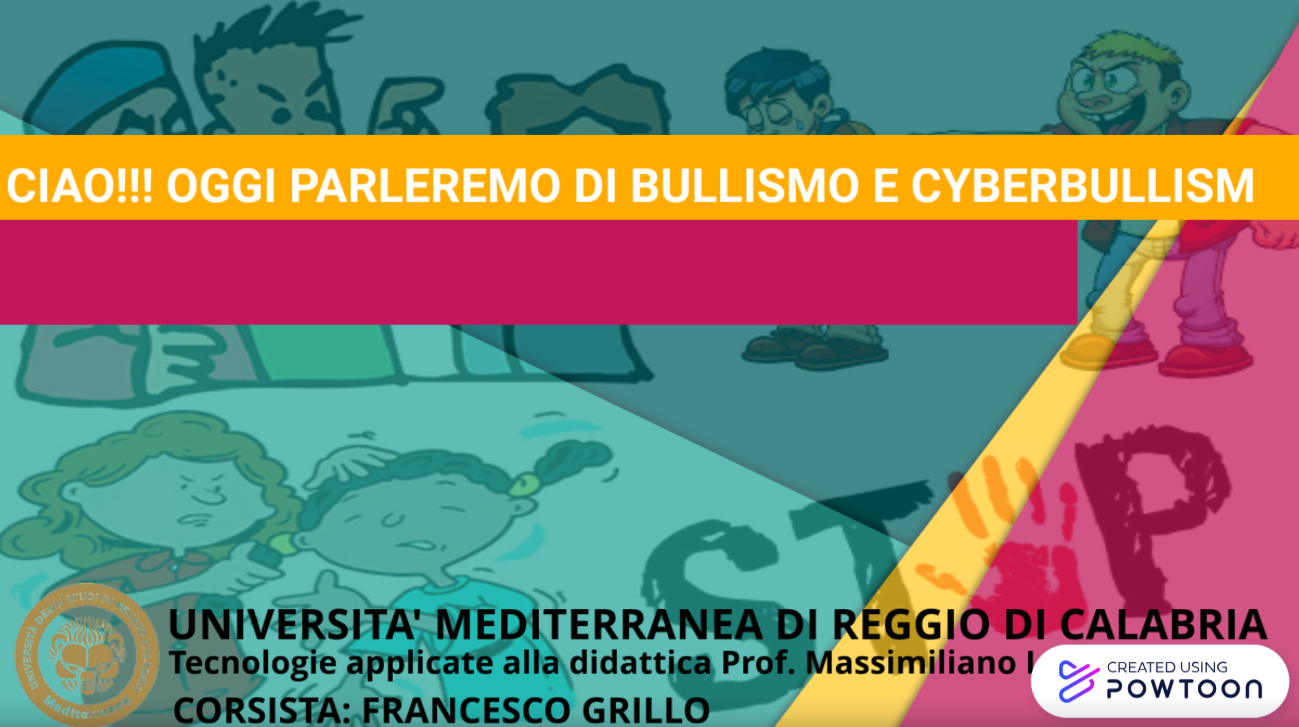 VISIONE DI UN VIDEO E GIOCHI DI RUOLO PER SIMULARE EPISODI DI CYBERBULLISMO